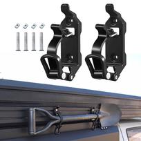 2 vnt. Stogo bagažinės laikiklis, Automobilio priedai Sieninis laikiklis, Saugus guminis spaustukas Vertical Hole black