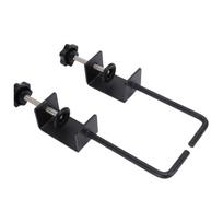 Paper Roll Holder   Anti Slip Carbon Steel Paper Roll Dispenser for 1.8 Inch Thickness Tabletop black