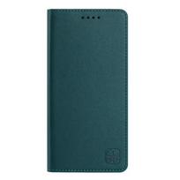 Prabangus dėklas-knygelė su magnetu Xiaomi 15 Ultra 5G, Funda dėklas Xiaomi 15T 14T 13T 12T 11T 14 Pro, Apverčiamas dėklas Mi 11 Lite, Etui Xiaomi 15T Pro tamsiai žalia spalva