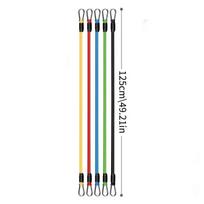 11 Pcs/Set TPE Resistance Band Set Fitness Band Pull Rope Elastic Training Band Handles Carry Bag Legs Ankle Straps 11 black