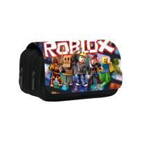 ROBLOX virtualaus pasaulio pieštukinė/pieštukų dėžutė pradinių ir vidurinių mokyklų mokiniams (Animacinių filmų raštinės reikmenų dėžutė) ROBLOX Double Pencil Case