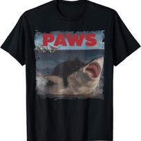Paws Kitten Meow Parody Funny Cat Lover Gifts Cute Cat T-Shirt XL juoda