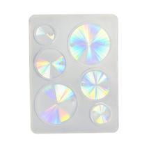 Shimmering Holographic Ear Stud Earring Mold Oval Rectangle Rhombus Shape Earring Pendant Silicone Mold DIY Craft Tool