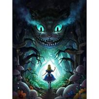 Alisa Stebuklų šalyje 5D „Pasidaryk pats“ deimantinė tapyba, mozaika, „Disney“ animacinių filmų menas, kryželiu siuvinėjimas, kalnų krištolas, namų dekoras, vaikų dovana Round 40x50cm