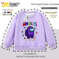 Among Us Space Werewolf Hoodie - Children's Long Sleeve 2025 Spring/Autumn Trendy Top 160cm pink