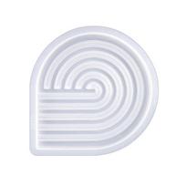 Striped Coaster Silicone Molds for Resin Casting Arch Door Coaster Tray Molds Epoxy Casting DIY Craft Cup Mat Resin Mold white