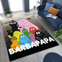 Animacinis Les Barbapapa Barbamama šeimos kilimas miegamajam, svetainei, sofai, namų įėjimui, didelis neslystantis vaikų žaidimų grindų kilimėlis 40x60cm( 15x23in )