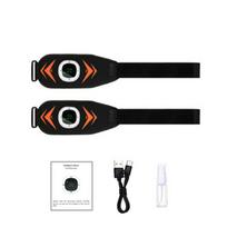 EMS Muscle Stimulator Abdominal Toning Belt Muscle TonerSmart Arm Leg Ab Trainer Waist Massager Weight Loss Fitness Equiment black