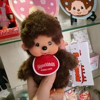 Anime Monchhichi Pakabukas Pliušinė Lėlė Mielas Animacinis Personažas Stovi Transformuojasi Žaidimų Automatas su Griebtuvu Žaislas Daugybė Pasirinkimų Galima Glostomas Įdarytas Pūkuotas black