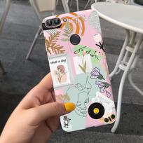 Skirta Huawei P Smart dėklas FIG-LX1 FIG-LA1 Naujas meno tapytas Coque minkšto silikono telefono dėklas skirta Huawei P Smart PSmart 2018 galinis dangtelis Huawei P Smart white