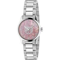 Gucci YA1265025 G-Timeless Rožinis perlamutrinis ciferblatas Moteriškas laikrodis 27mm sidabras