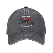 Massey Ferguson Men Women Baseball Cap Machine Distressed Cotton Hats Cap Casual Outdoor Activities Snapback Hat One Size tamsiai pilka spalva