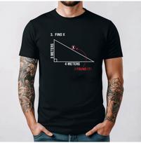 Find X Found It Math Humor Geometry Humor Back To School Comedy Funny T Shirt Streetwear O-neck Short-sleev Summer Cotton Tees 5XL įvairiaspalvis