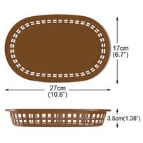 12Pcs Snack Basket Catering Tray Container Sundries Holder Basket for Snack chicken chips basket oval fruit basket bread basket ruda
