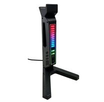 LDON-ZH01 RGB Aluminium Alloy Gaming Headset Stand with USB 3.2/3.0/Type-C/USB-A Ports LED Desk Organizer & Output Power juoda