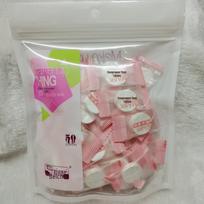 500 vnt. suspaustų medvilninių veido kaukių rinkinys - Drėkinančios vienkartinės kaukės SPA ir grožio salonams 100 candy pieces with storage box gray