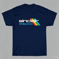 Sinclair ZX Spectrum Retro Gaming Unisexs Clothing Unisexs Summer T Shirt 2026 Unisexs Breathable Pure comfortable and casual L blue