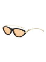 Retro Fashion Cat Eye Sunglasses Unique Design Classic Versatile Stylish Sunwear beige