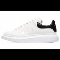Alexander McQueen Oversized Kedai Lygios veršio odos Žemi Stilingi Riedlentės Batai Vyriški Juodi Balti 553680WHGP59061 40 white