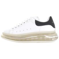 Alexander McQueen Oversized Transparent Sole Sneaker 'White Black' Women's 611698WHX989061 39 beige