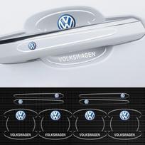 Automobilio durų rankenėlių apsauginiai lipdukai Skaidrūs Anti-scratch Volkswagen VW GTI Golf Lavida mk3 Polo Tiguan Passat Jetta xhcv40 gray
