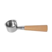 Solidly Constructed 51mm Portafilter Functional Coffee Brewing Tool for Perfecting Espresso Making Techniques gray