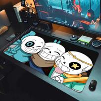 Game Undertale Mouse Pad Cartoon Lockedge Large Gaming Pads Computer Gamer Keyboard Mouse Mat Desk Mousepad for PC Deskmat 80x30 30cmx80cm(11.8x31.5inch)