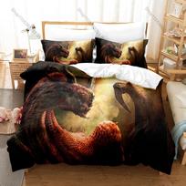 Dragon's Dogma 2 Arisen Pawn Fantasy RPG Game 3D Print Bedding Set Duvet Cover 2 Pillowcases Soft Polyester Bed Linen For Gamers 135cmx200cm black