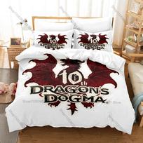 Dragon's Dogma 2 Arisen Pawn Fantasy RPG Game 3D Print Bedding Set Duvet Cover 2 Pillowcases Soft Polyester Bed Linen For Gamers 155cmx200cm
