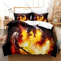 Dragon's Dogma 2 Arisen Pawn Fantasy RPG Game 3D Print Bedding Set Duvet Cover 2 Pillowcases Soft Polyester Bed Linen For Gamers 155cmx200cm