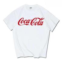 2026 m. vasaros naujas Ins Pepsi Cola Sprite Cocacola bendras marškinėlis Unisex Unisex laisvi medvilniniai poros trumparankoviai viršutiniai marškinėliai L white