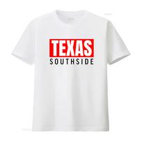 Texas Southside T Shirt Stylish and Comfortable for All vintage Washed homme streetwear Slightly Soft Stretched Breathable 2XL red
