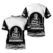 Welding Lover's Essential! Short Sleeve T-Shirt, Unique Welder Design 6XL gray