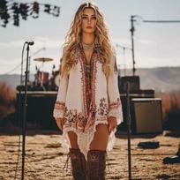 Europe and the United States plus size music festival retro leisure wilderness style ethnic style XL balta
