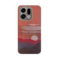 Carbon Fibre Case For OPPO Find X9 Pro Kevlar Wireless Charging Back Cover Case for OPPO FIND X9 PRO 1PC&For OPPP Find X9 Pro oranžinė