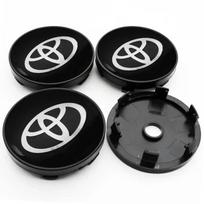 4 vnt. 60 mm automobilio stiliaus ratlankių centriniai dangteliai, ratlankio dangtelis, ženklelis, emblema, Toyota Corolla Yaris Auris CHR Rav4 Avensis priedams 60MM black
