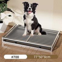 Nerūdijančio plieno automatinis šunų tualetas visų dydžių | Anti-Stepping Feces Urination Basin Stainless Steel Dog Toilet (Flat Middle Tube)