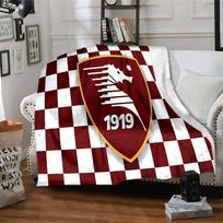 Salernitana 1919 emblemos dizaino flanelės pledas, minkštas poliesteris, modernus dizainas, visų sezonų, skirtas stovyklavimui, kelionėms, dovanoms šventėms ar gimtadieniams 75x90cm