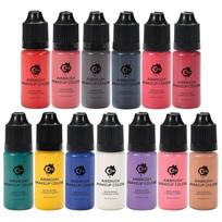 OPIR 13x Airbrush Makeup Kit 0.34 bottles 2x Blusher 9x Eyebrows 1x Liquid Liner 1 pcs Airbrush Shadow for All Types pink