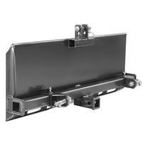 VEVOR Universalus 3 taškų mini krautuvo plokštė, 3/8  mini krautuvo tvirtinimo plokštė, Plieno adapteris mini krautuvui, Suderinamas su Deere 120 x 53 x 25.5 cm
