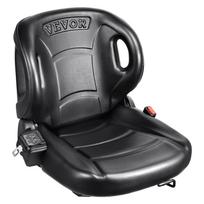 VEVOR Universal Forklift Seat,Tractor Seat with Adjustable Angle Back, Micro Switch and Seatbelt