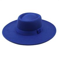 Vilnos veltinio skrybėlaitė vyrams ir moterims, su plačiu krašteliu, apsauganti nuo saulės ir pralaidi orui Style B blue
