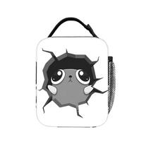 Dandys World Pebble Peeker  Insulated Lunch Bag Leakproof  Reusable Cooler Bag Tote Lunch Box Office  Picnic Food Handbags One Size black