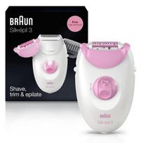 Braun Silk-epil 3-270 Women's Laser Hair Removal Device white