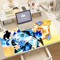 Game C-Cookie R-Run Kingdom Shadow Milk Cookie Mouse Pad Anti Slip Rubber Edge Locked Thickened Laptop Gaming Desk Mat 30cmx60cm(11.8x23.6inch)
