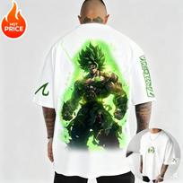 2025 Dragon Ball Anime Super Saiyan Harajuku Summer T-Shirt Men Oversized Vintage Streetwear Women Casual Short-Sleeve Unisex 6XL black