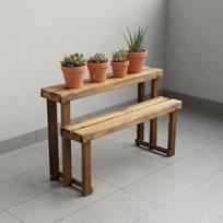 Pakopinis medinis augalų stovas Anti Daugiaaukštė lentyna tvirta konstrukcija Pakopinis gėlių vazonų laikiklis skirtas 60CM brown