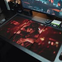 Billie eilish Mouse Pad Large Gaming Table Cushion Non-slip Laptop Tablet Big Mousepad XXL Mat Mini PC Playmat With Lock edge_xia 30cmx60cm(11.8x23.6inch) brown