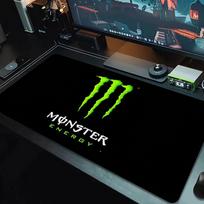 Monster Energy pelės kilimėlis Didelis žaidimų stalo pagalvėlė Neslystantis nešiojamojo kompiuterio planšetinio kompiuterio didelis pelės kilimėlis XXL kilimėlis Mini kompiuterio žaidimų kilimėlis su užrakinamu kraštu_xia 30cmx60cm(11.8x23.6inch) black