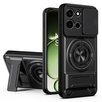 OnePlus Nord 6 Armor Case, Ring Holder, with Camera Cover, Black
